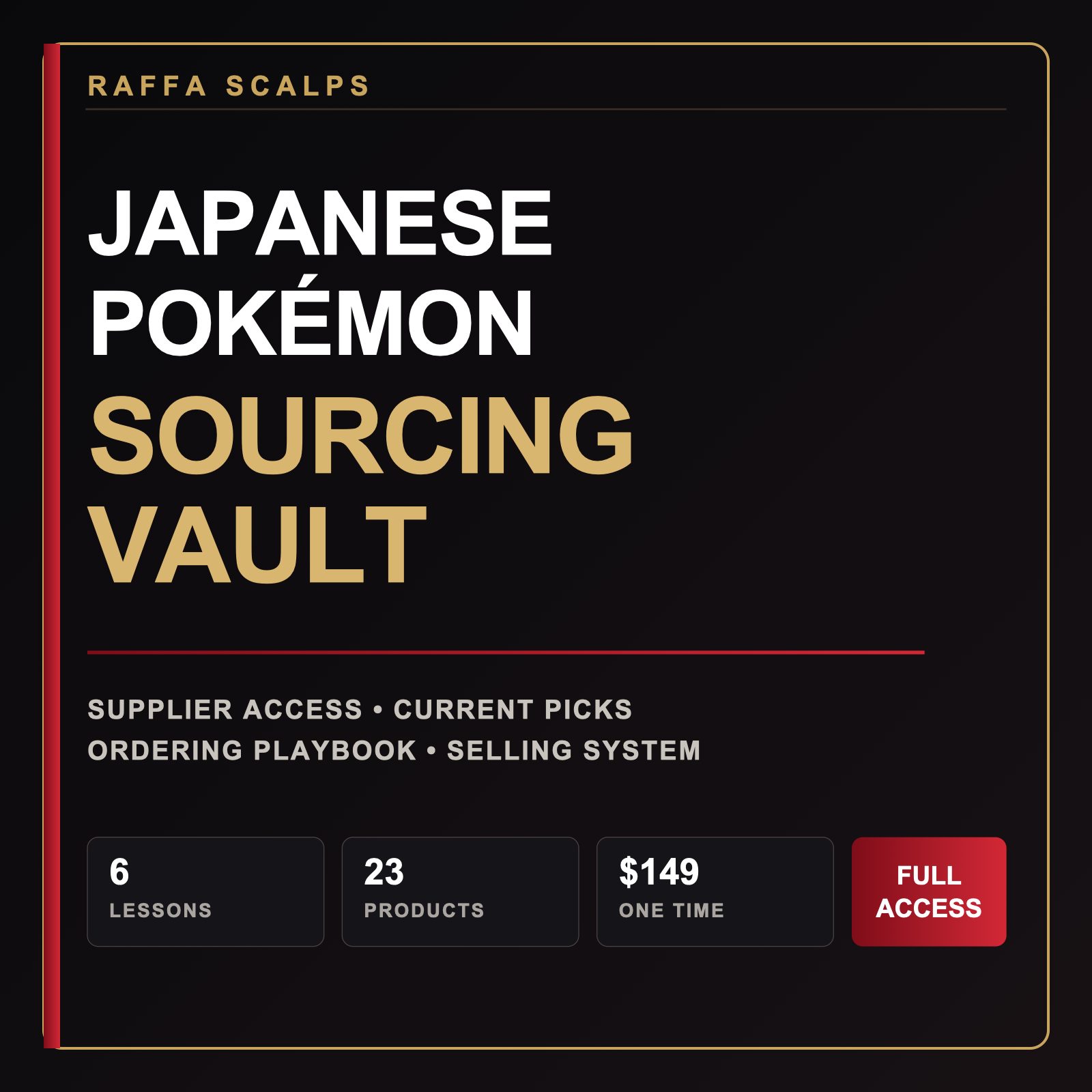 Japanese Pokémon Sourcing Vault
